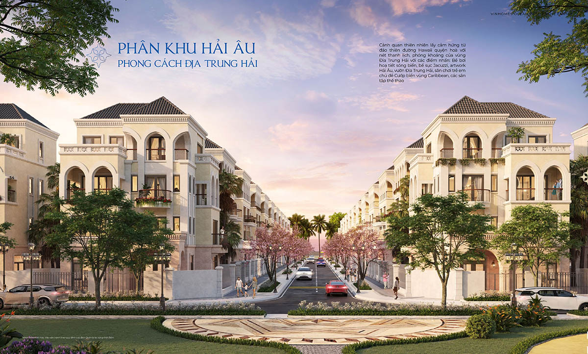 Mặt bằng biệt thự vinhomes ocean park